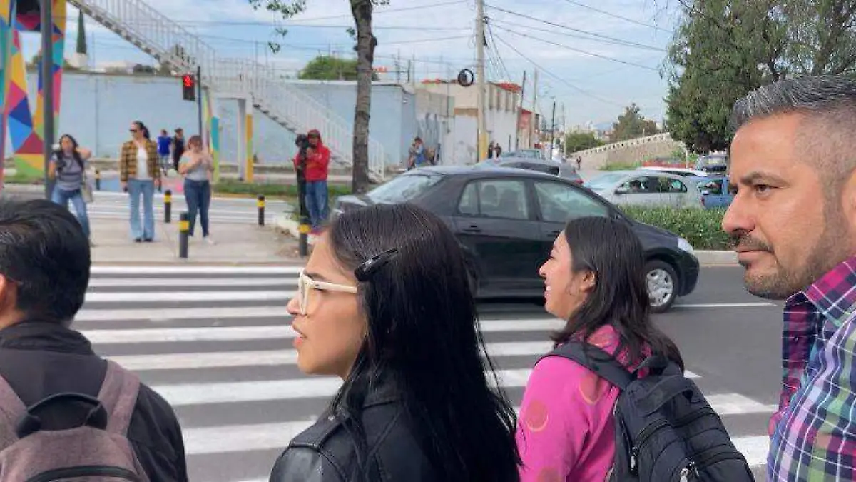 puente peatonal o paso a desnivel en 55 sur